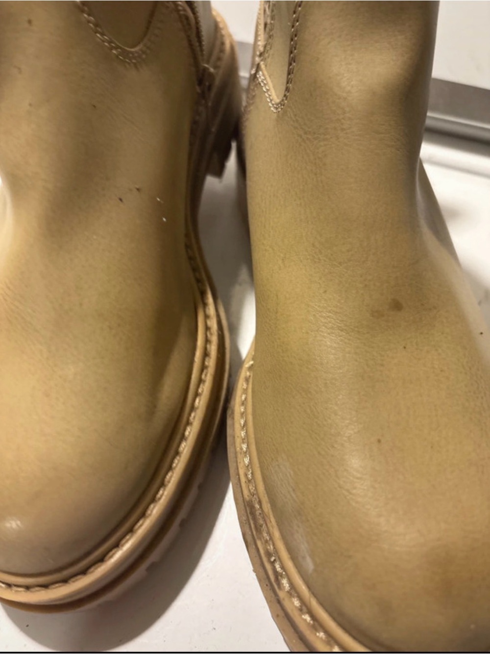Target Women's Ankle Boots in Light Tan